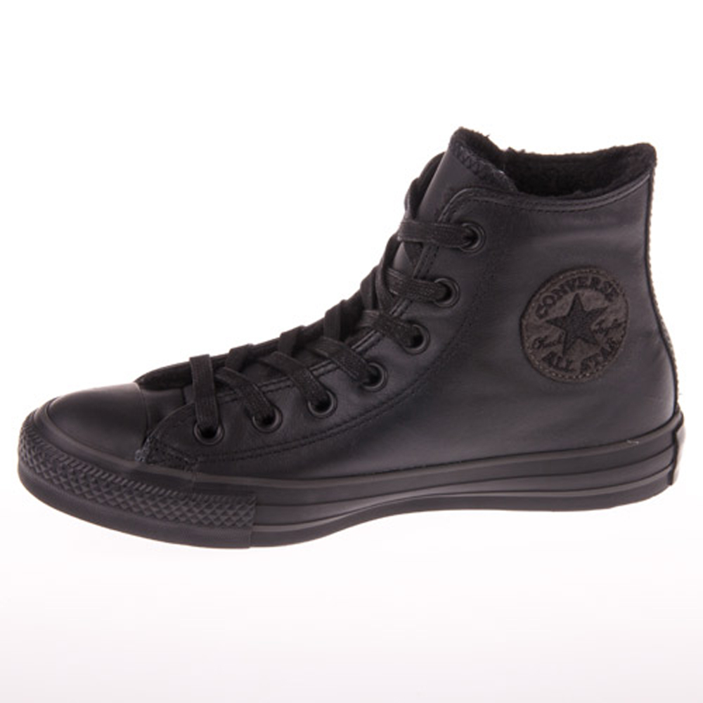 leather hi top converse