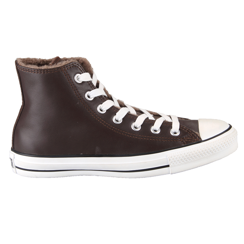 leather hi top converse